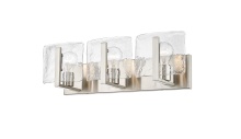 Golden 3164-BA3 PW-HWG - Golden Lighting Aenon 3-light Vanity in Pewter
